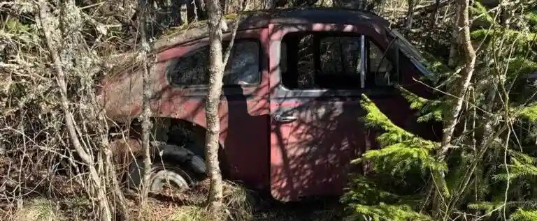 Alla fordon når inte bilskrotning på Donsö