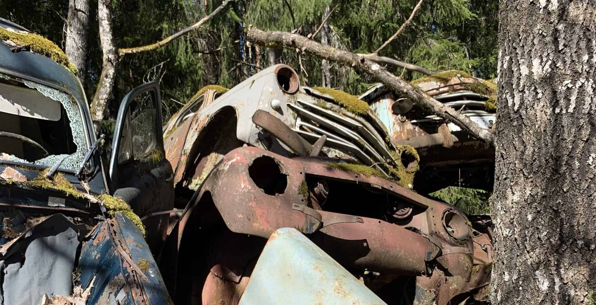 Illegala bildumpningar i Hedemora förväxlas med bilkyrkogårdar