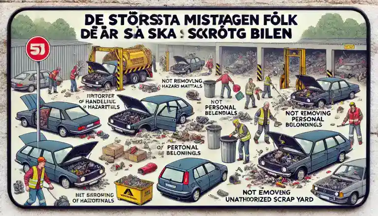 De största misstagen folk gör när de ska skrota bilen